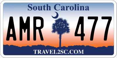 SC license plate AMR477