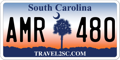 SC license plate AMR480