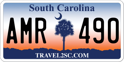 SC license plate AMR490
