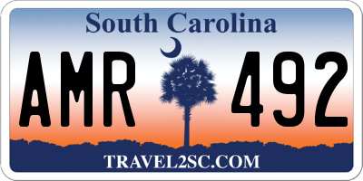 SC license plate AMR492