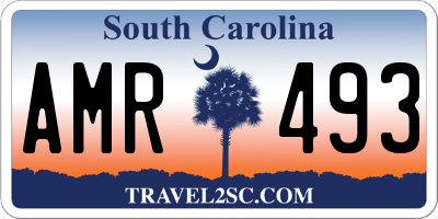 SC license plate AMR493