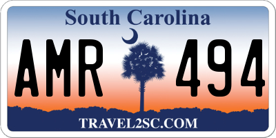 SC license plate AMR494