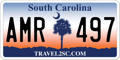 SC license plate AMR497