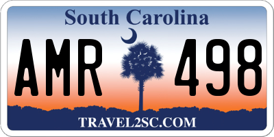 SC license plate AMR498