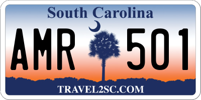 SC license plate AMR501