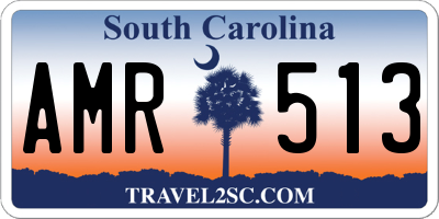 SC license plate AMR513