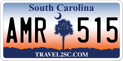 SC license plate AMR515