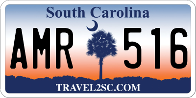 SC license plate AMR516