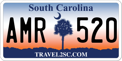 SC license plate AMR520