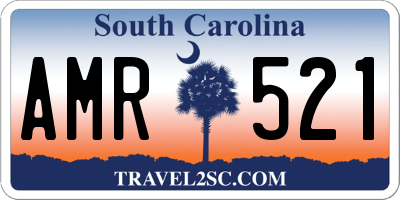 SC license plate AMR521