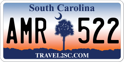 SC license plate AMR522