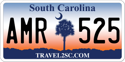 SC license plate AMR525