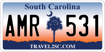 SC license plate AMR531