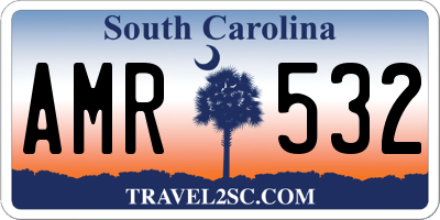 SC license plate AMR532