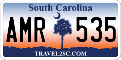 SC license plate AMR535
