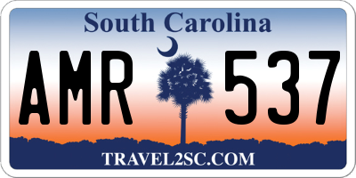 SC license plate AMR537