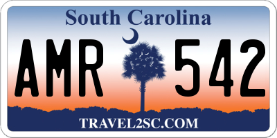 SC license plate AMR542