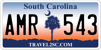 SC license plate AMR543