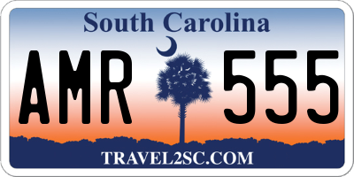 SC license plate AMR555
