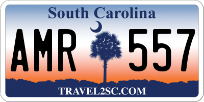SC license plate AMR557