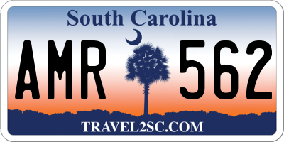 SC license plate AMR562