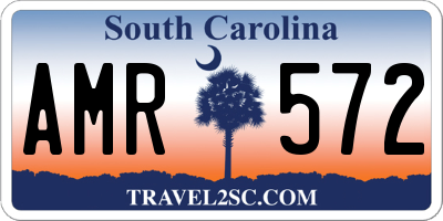 SC license plate AMR572