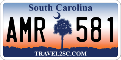 SC license plate AMR581