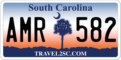 SC license plate AMR582