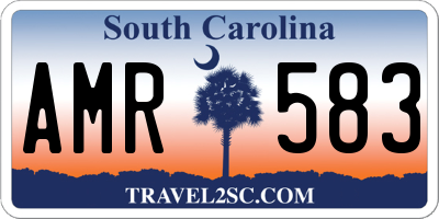 SC license plate AMR583