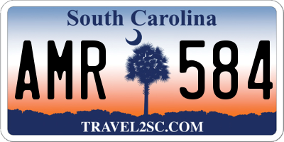 SC license plate AMR584