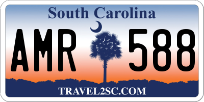SC license plate AMR588