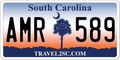 SC license plate AMR589