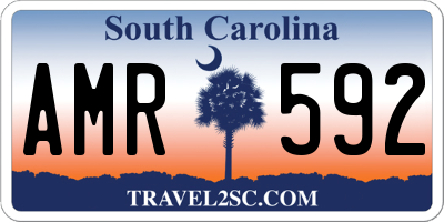 SC license plate AMR592