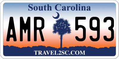 SC license plate AMR593