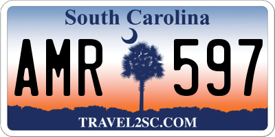 SC license plate AMR597