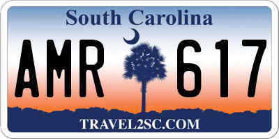 SC license plate AMR617