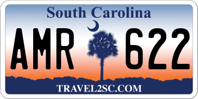 SC license plate AMR622