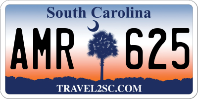 SC license plate AMR625