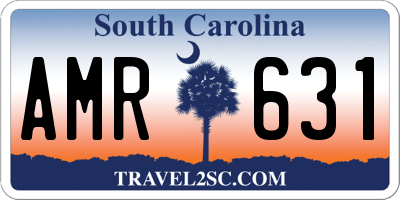 SC license plate AMR631