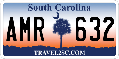 SC license plate AMR632