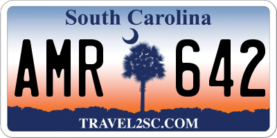 SC license plate AMR642