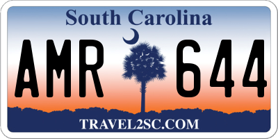 SC license plate AMR644
