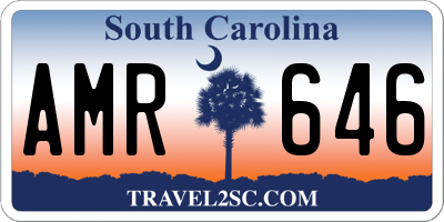 SC license plate AMR646