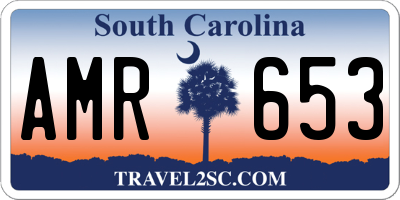 SC license plate AMR653