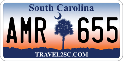 SC license plate AMR655