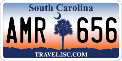 SC license plate AMR656