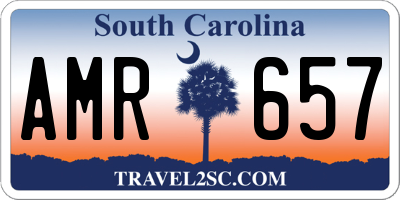 SC license plate AMR657