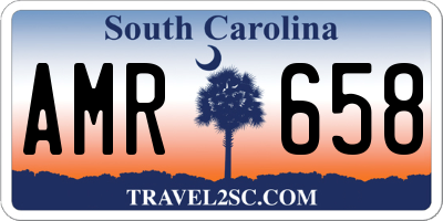SC license plate AMR658