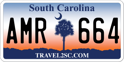 SC license plate AMR664