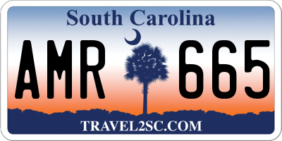 SC license plate AMR665